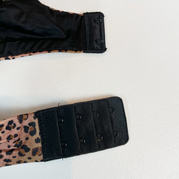 NWOT Victoria's Secret Bra 32DD Very Sexy Push-up Leopard Bling Straps Logo - Picture 8 of 10